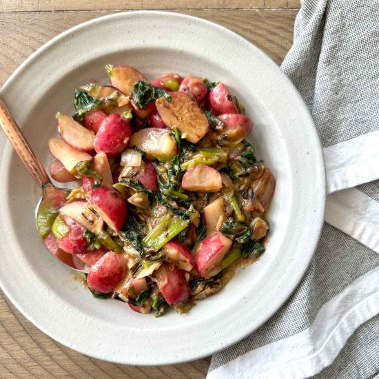 Sautéed Radishes with Miso Butter