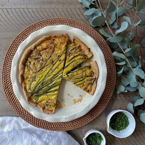 Healthy & Easy Roasted Vegetable Quiche