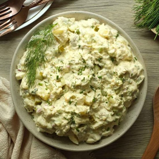 Potato Salad with Dill Pickles