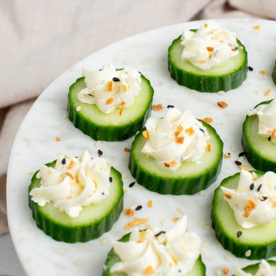 Cream Cheese Cucumber Bites