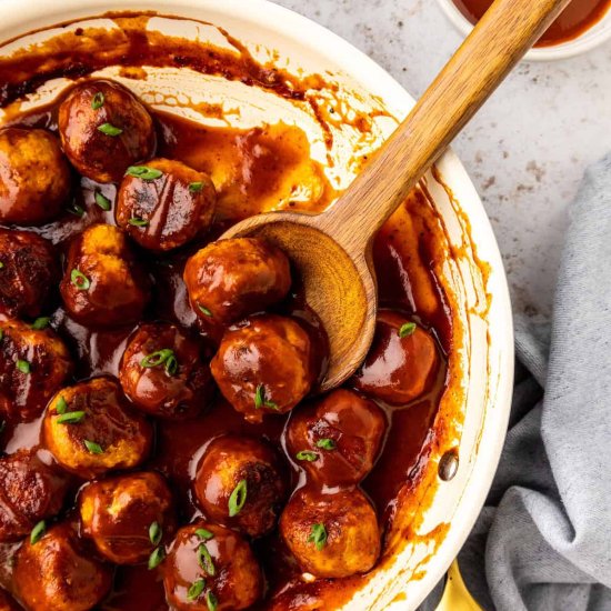 BBQ Chicken Meatballs