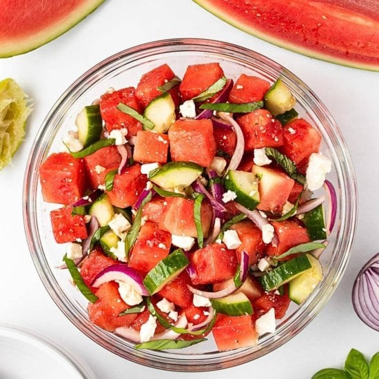 Salad With Watermelon and Feta