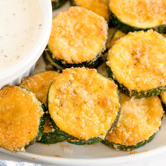 Crispy Parmesan Roasted Zucchini