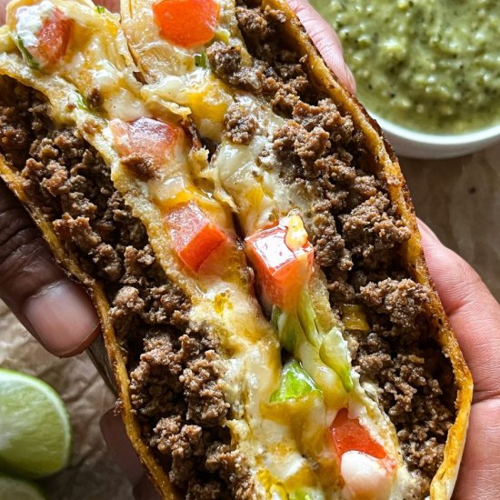 Homemade Crunchwrap Supreme