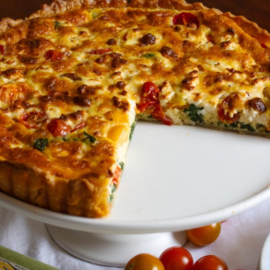 Spinach Feta Quiche