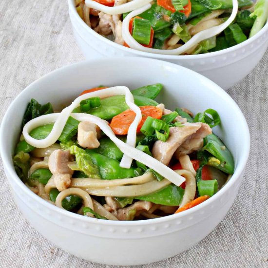 Stir-Fried Udon Noodles