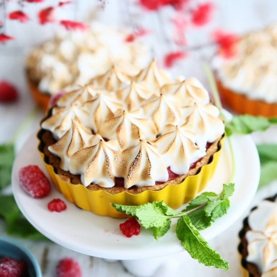 Raspberry Meringue Tarts
