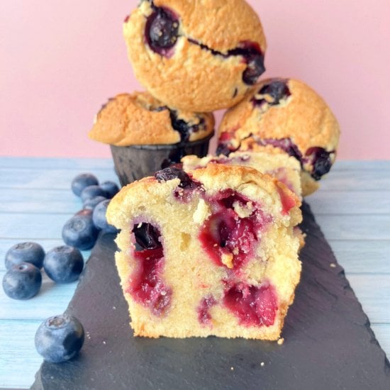 Blueberry Spelt Muffins