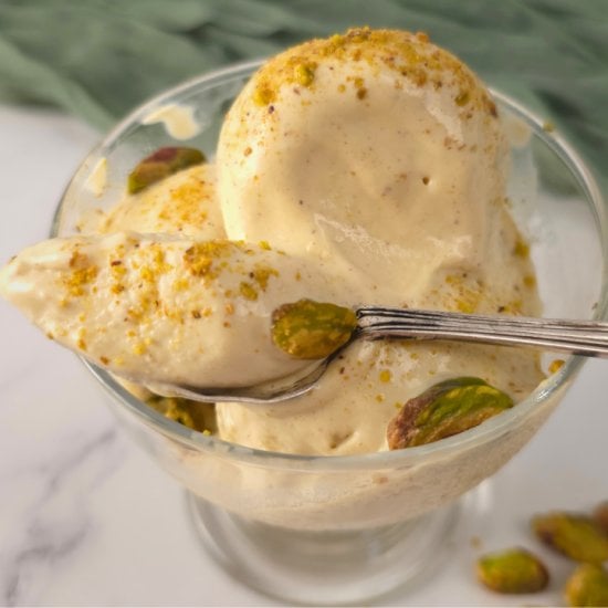 Pistachio Cottage Cheese Ice Cream