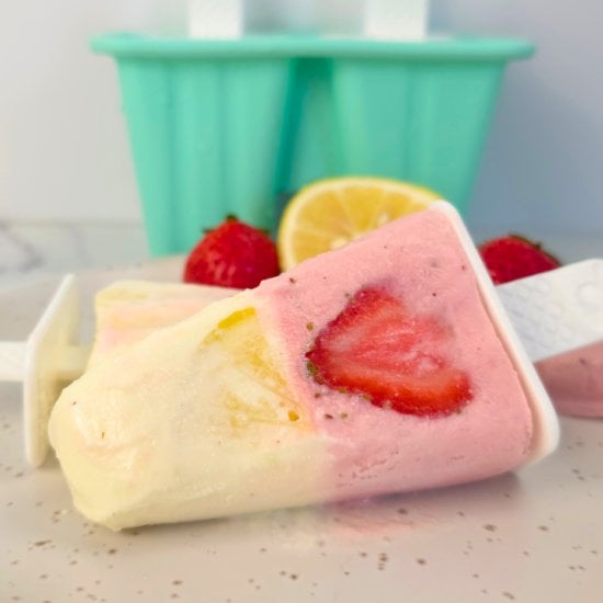 Strawberry Lemonade Popsicles