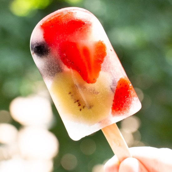 Fruity Coconut Water Popsicles