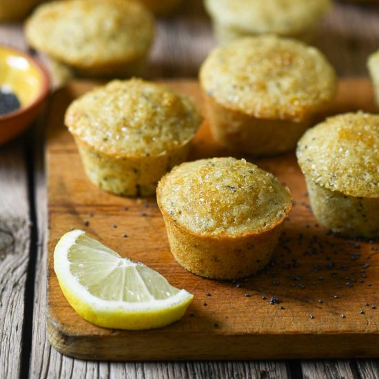Lemon Poppy Seed Mini Muffins