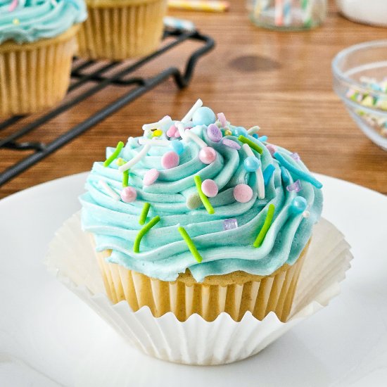 Gluten-Free Vanilla Cupcakes