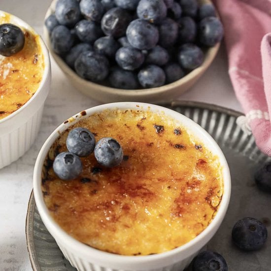 Blueberry Creme Brulee