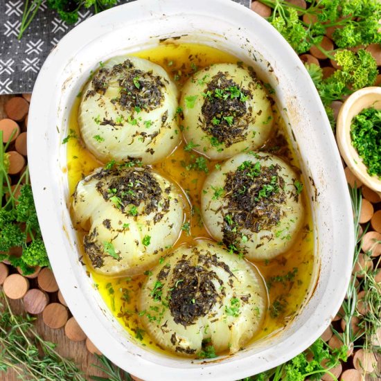 Herb Baked Sweet Onions