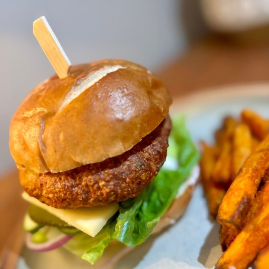 Air Fryer Turkey Burger