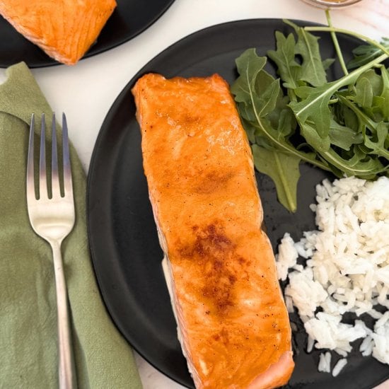 Brown Sugar Mustard Glazed Salmon