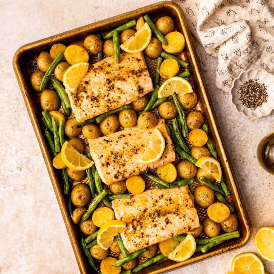 Sheet Pan Lemon Pepper Salmon