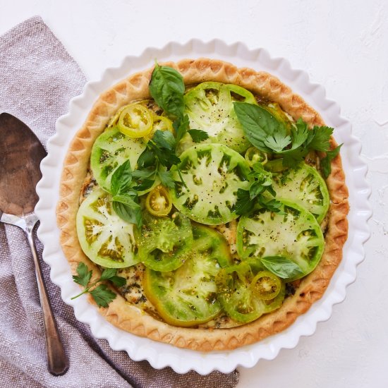 Savory Green Tomato Pie