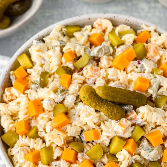 Dill Pickle Pasta Salad
