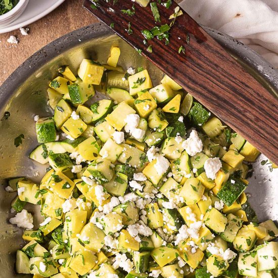 Zucchini and Squash Sautee