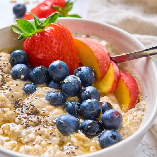 High Protein Cottage Cheese Oatmeal