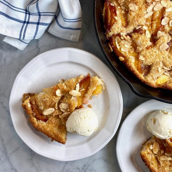 Nectarine Skillet Cake