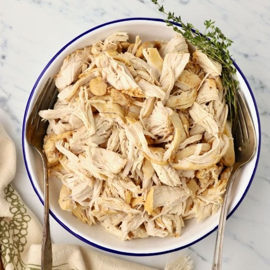 Dutch Oven Shredded Chicken