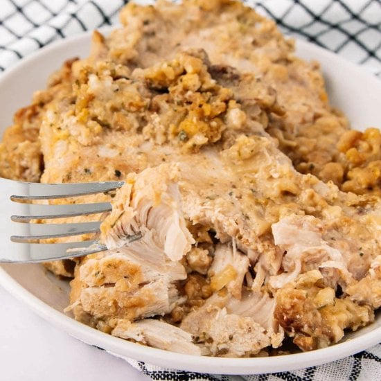 Pork Chops with Stuffing