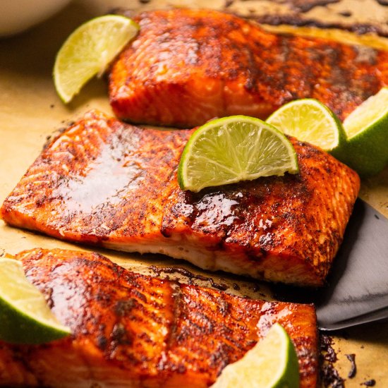 Spicy Honey Roasted Steelhead Trout