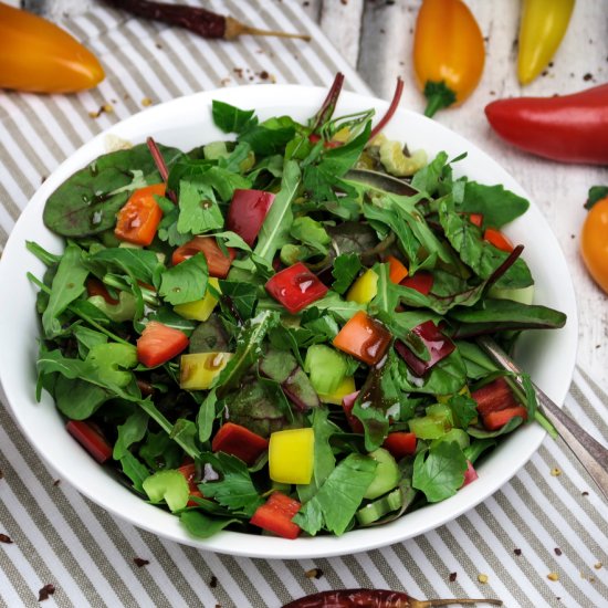 BBQ-Salad with Maple Dressing