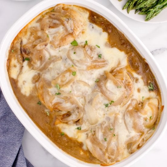 French Onion Chicken Bake