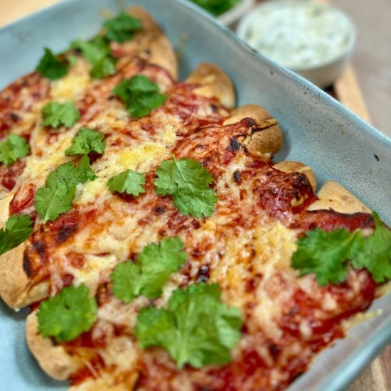 Air Fryer Beef Enchiladas