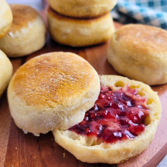 Sourdough English Muffins