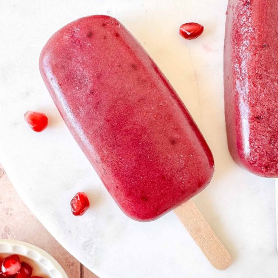 Blueberry Pomegranate Popsicles