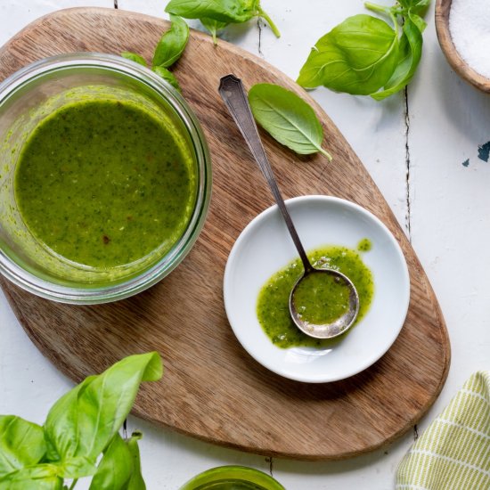 Fresh Basil Balsamic Vinaigrette
