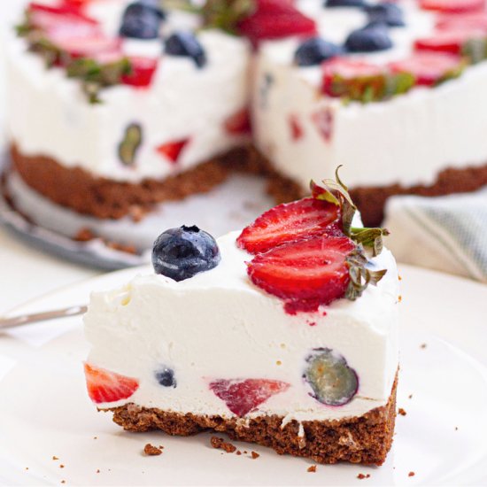 Berry Lemonade Ice Cream Cake