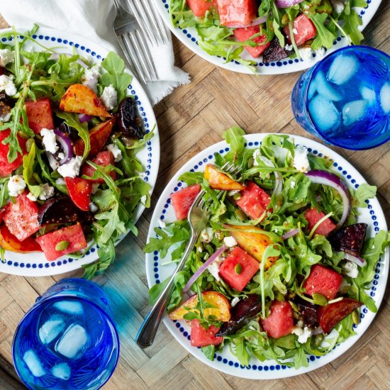 Roasted Beet and Watermelon Salad