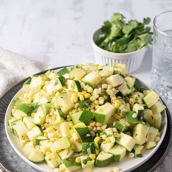 Zucchini and Corn Sautee
