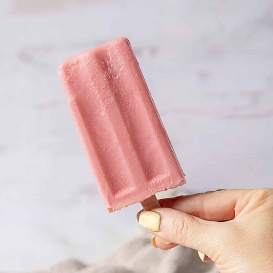 Strawberry Yogurt Popsicles