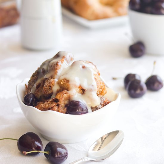 Bourbon Cherry Bread Pudding