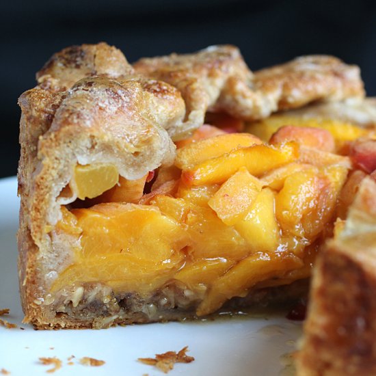 Lofty Peaches & Granola Galette