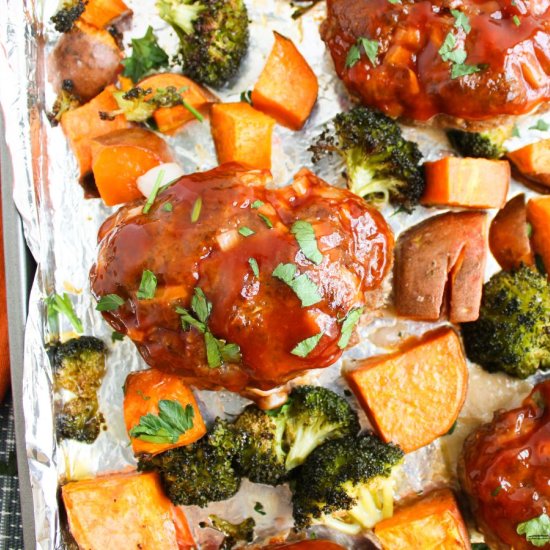 Sheet Pan Mini Meatloaf
