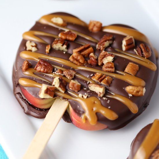 Chocolate Turtle Apple Slices