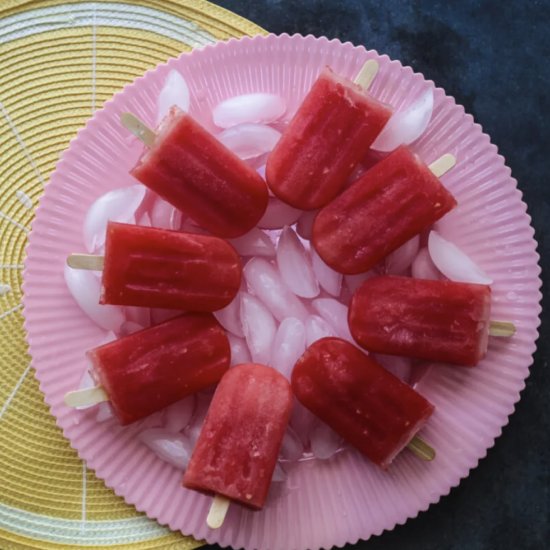Watermelon and Mint Popsicles