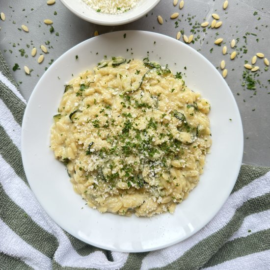 Creamy Courgette Orzo