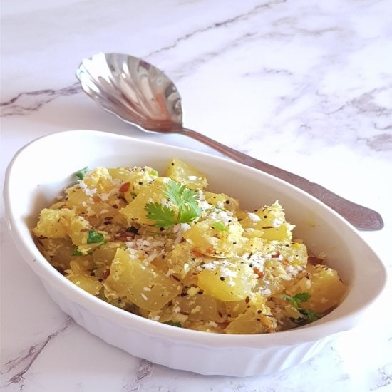 Ash Gourd Recipe/ Kumbalanga Thoran