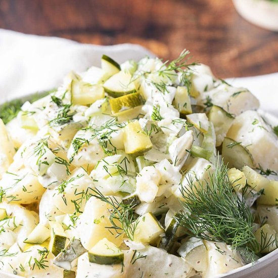 Potato Salad with Dill Pickle