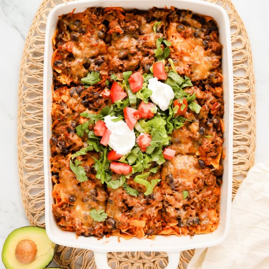 Walking Taco Casserole