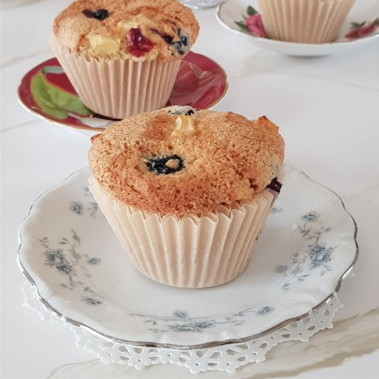 Apple Blueberry Breakfast Muffins